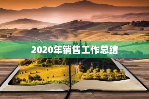 2020年销售工作总结