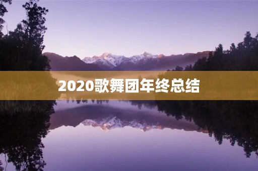 2020歌舞团年终总结