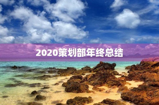 2020策划部年终总结