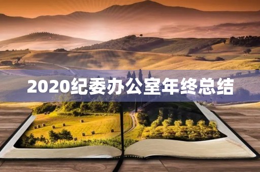 2020纪委办公室年终总结