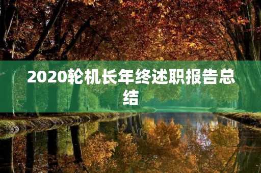 2020轮机长年终述职报告总结 2020轮机长年终述职报告总结