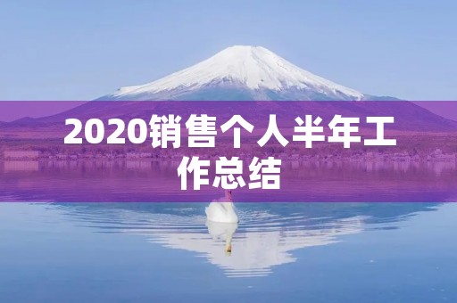 2020销售个人半年工作总结