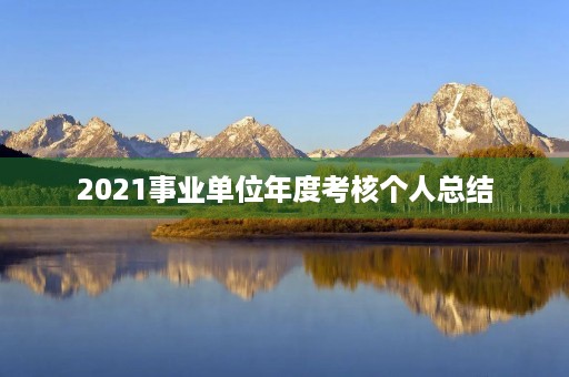 2021事业单位年度考核个人总结