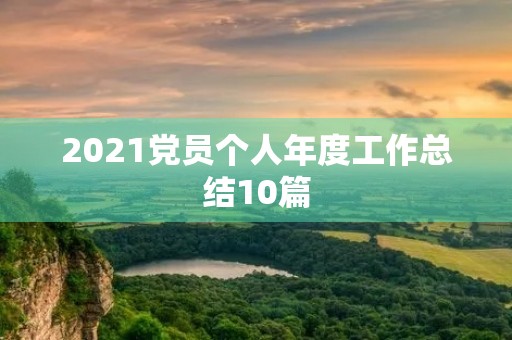 2021党员个人年度工作总结10篇