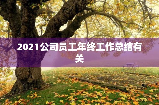 2021公司员工年终工作总结有关 2021公司员工年终工作总结有关