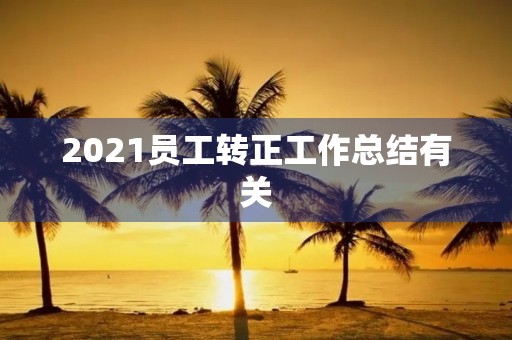 2021员工转正工作总结有关