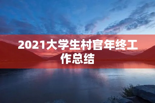 2021大学生村官年终工作总结