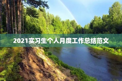 2021实习生个人月度工作总结范文 2021实习生个人月度工作总结范文