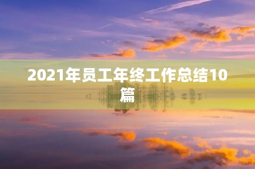 2021年员工年终工作总结10篇