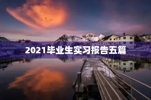 2021毕业生实习报告五篇 2021毕业生实习报告五篇