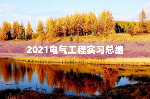 2021电气工程实习总结 2021电气工程实习总结