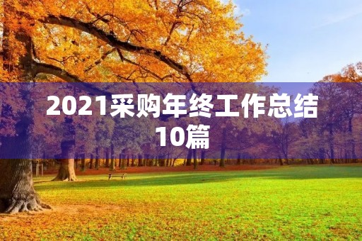 2021采购年终工作总结10篇 2021采购年终工作总结10篇
