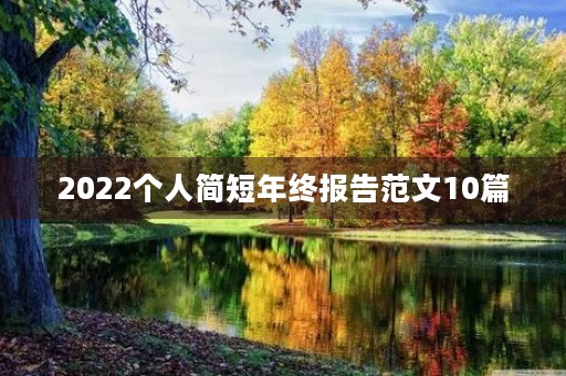 2022个人简短年终报告范文10篇