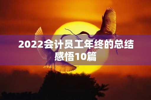 2022会计员工年终的总结感悟10篇 2022会计员工年终的总结感悟10篇