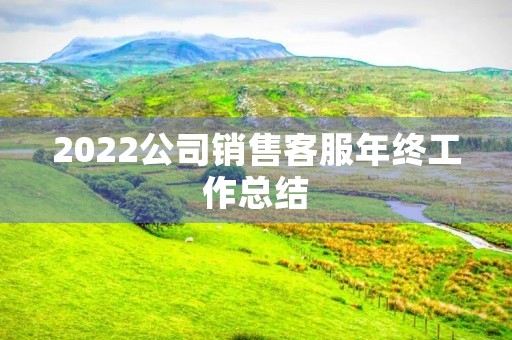 2022公司销售客服年终工作总结