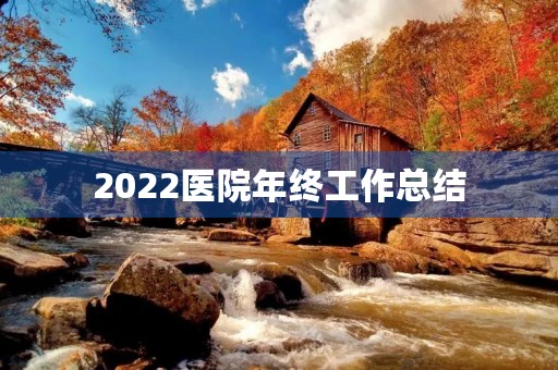 2022医院年终工作总结