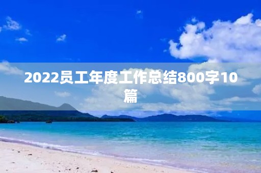 2022员工年度工作总结800字10篇