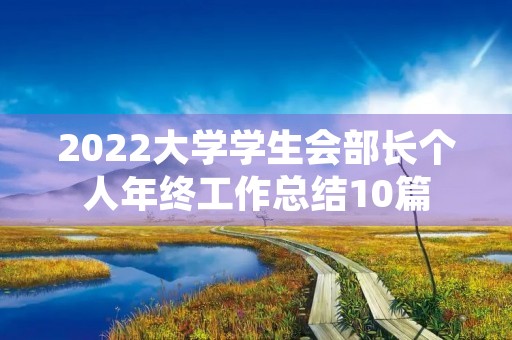 2022大学学生会部长个人年终工作总结10篇