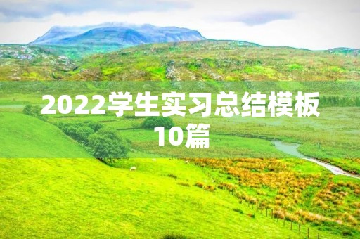2022学生实习总结模板10篇