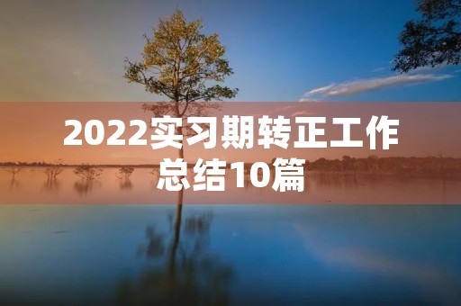 2022实习期转正工作总结10篇