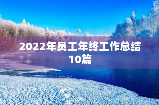 2022年员工年终工作总结10篇