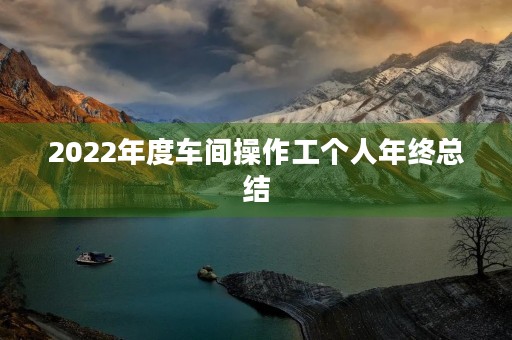 2022年度车间操作工个人年终总结