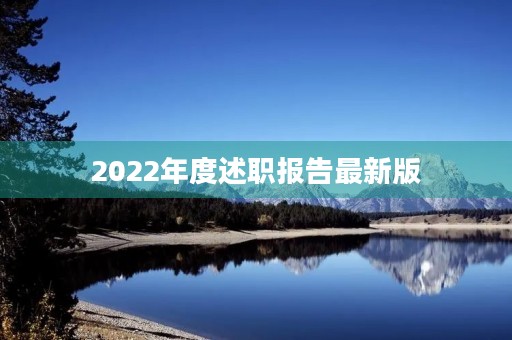 2022年度述职报告最新版