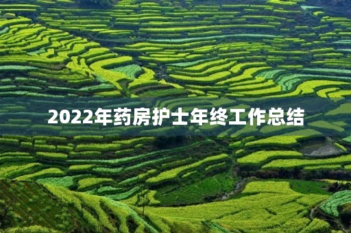 2022年药房护士年终工作总结