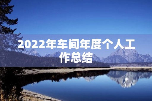 2022年车间年度个人工作总结