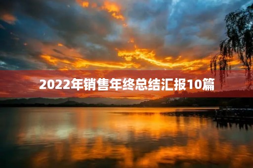 2022年销售年终总结汇报10篇