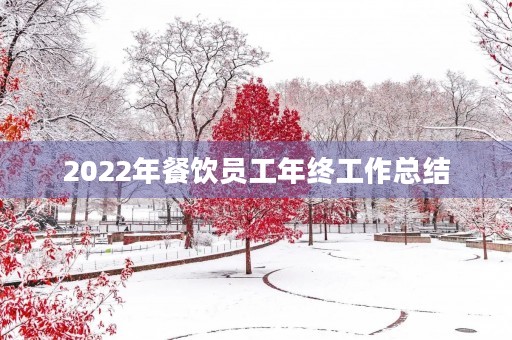 2022年餐饮员工年终工作总结