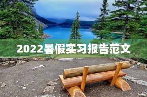 2022暑假实习报告范文