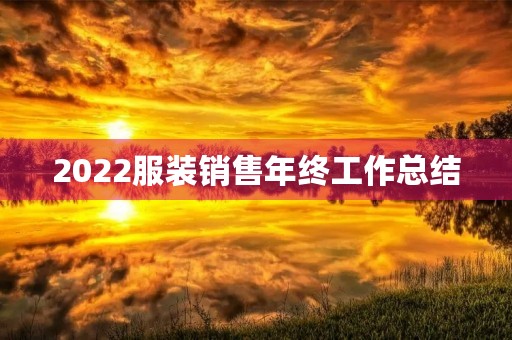 2022服装销售年终工作总结(7篇)