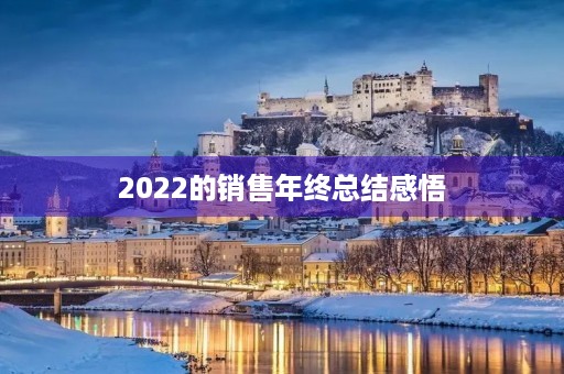 2022的销售年终总结感悟