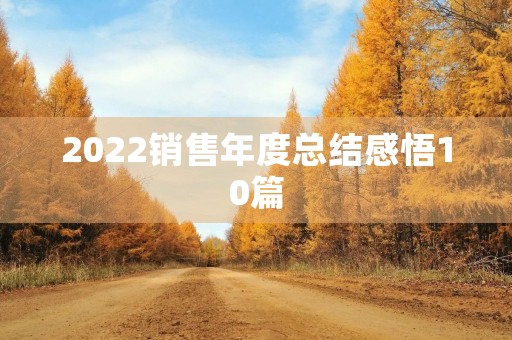 2022销售年度总结感悟10篇