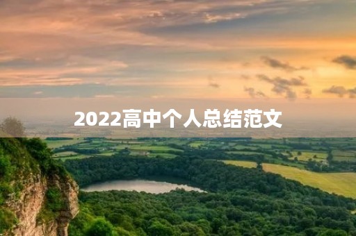 2022高中个人总结范文