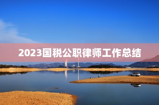 2023国税公职律师工作总结