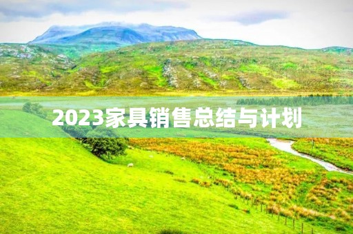 2023家具销售总结与计划