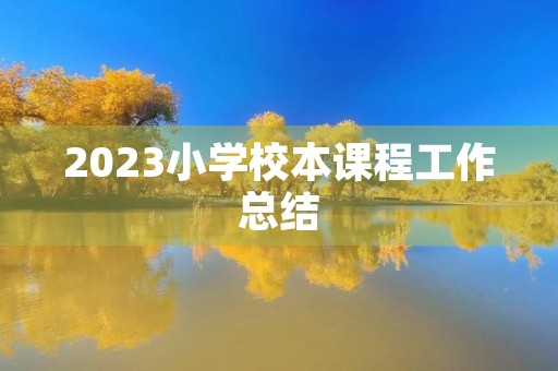 2023小学校本课程工作总结