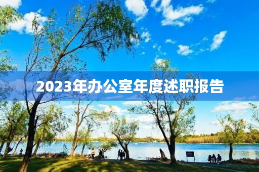 2023年办公室年度述职报告（模板）