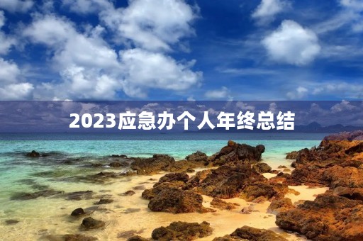 2023应急办个人年终总结 2023应急办个人年终总结