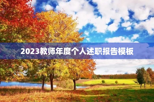 2023教师年度个人述职报告模板