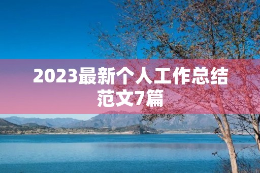 2023最新个人工作总结范文7篇