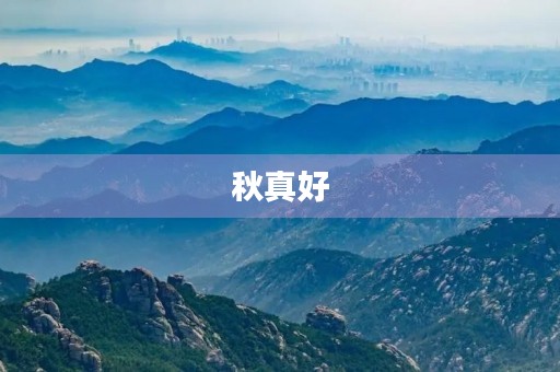 秋真好