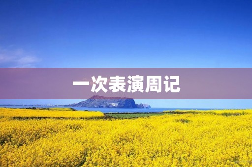 一次表演周记 一次表演周记