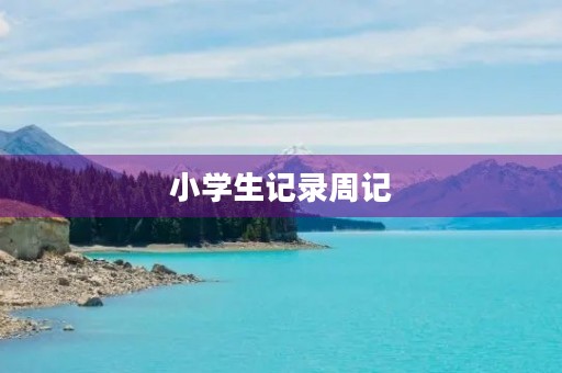 小学生记录周记