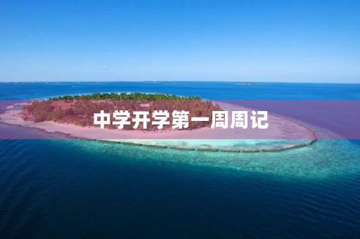 中学开学第一周周记