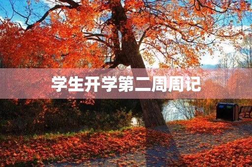 学生开学第二周周记