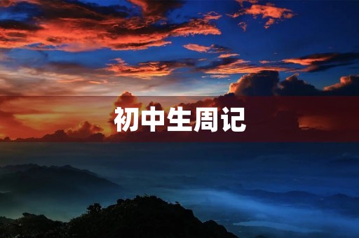 初中生周记