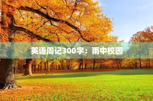 英语周记300字:雨中校园 英语周记300字:雨中校园